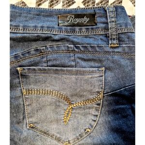 Wannabettabutt Royalty For Me Cuffed Jeans- sz12